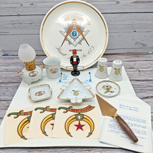Vintage Shriners Mixed Lot Of Collectibles (Read description)